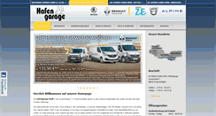 Desktop Screenshot of hafengarage.de